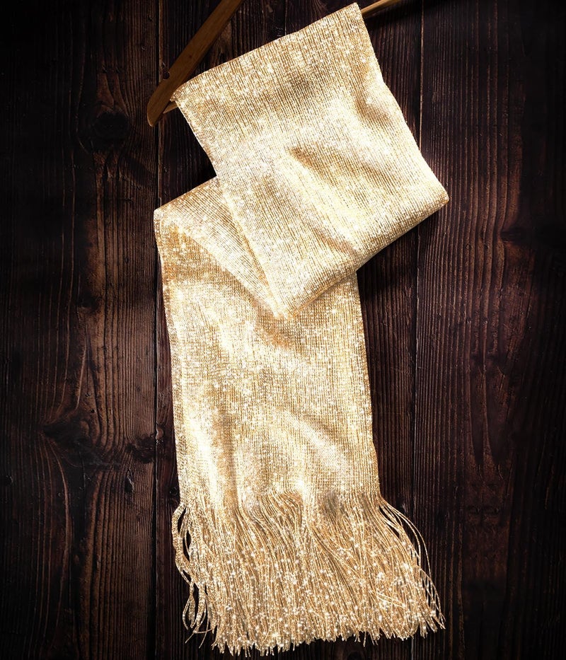 KUNINDOME Sparkling Metallic Shawls and Wraps with Buckle,for Evening Dresses Party Wedding Bride Bridesmaid - Image 4